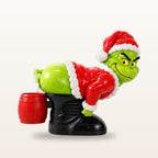 Funny Grinch bubble blowing figure