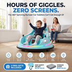 SpinBump 360 bumper car - hours of giggles, zero screens, 2 free gifts included