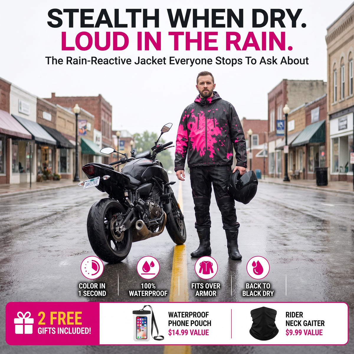 WETLINE - stealth when dry, loud in the rain, 2 free gifts included