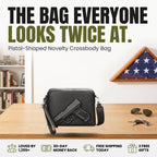 Veteran Vault pistol-shaped novelty crossbody bag - the bag everyone looks twice at