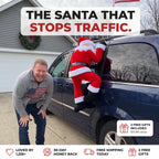 The Santa that stops traffic - Roof Rascals Hanging Santa