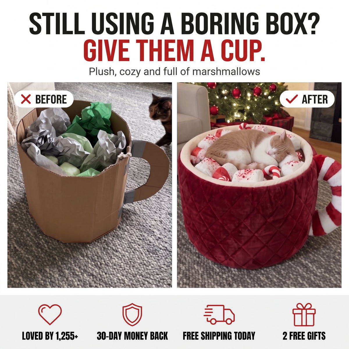 Still using a boring box? Give them a cup