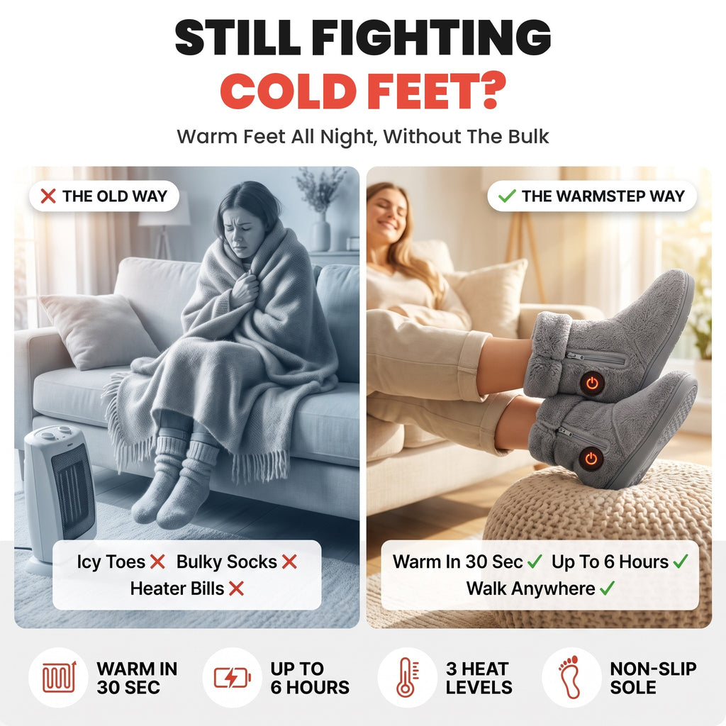 Still fighting cold feet? The old way vs the WarmStep way