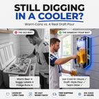 Still digging in a cooler? Warm cans vs a real draft pour