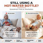 Still using a hot-water bottle? The old way vs the CozyClog way