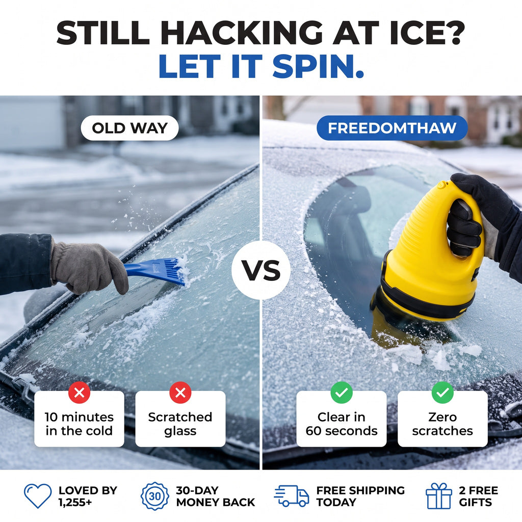 Still hacking at ice? Let it spin