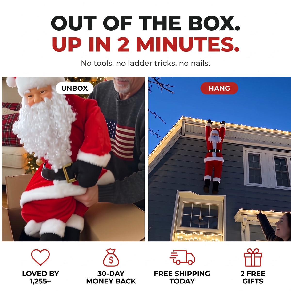 Out of the box, up in 2 minutes