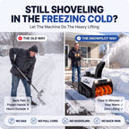 Still shoveling in the freezing cold? The old way vs the SnowPilot way