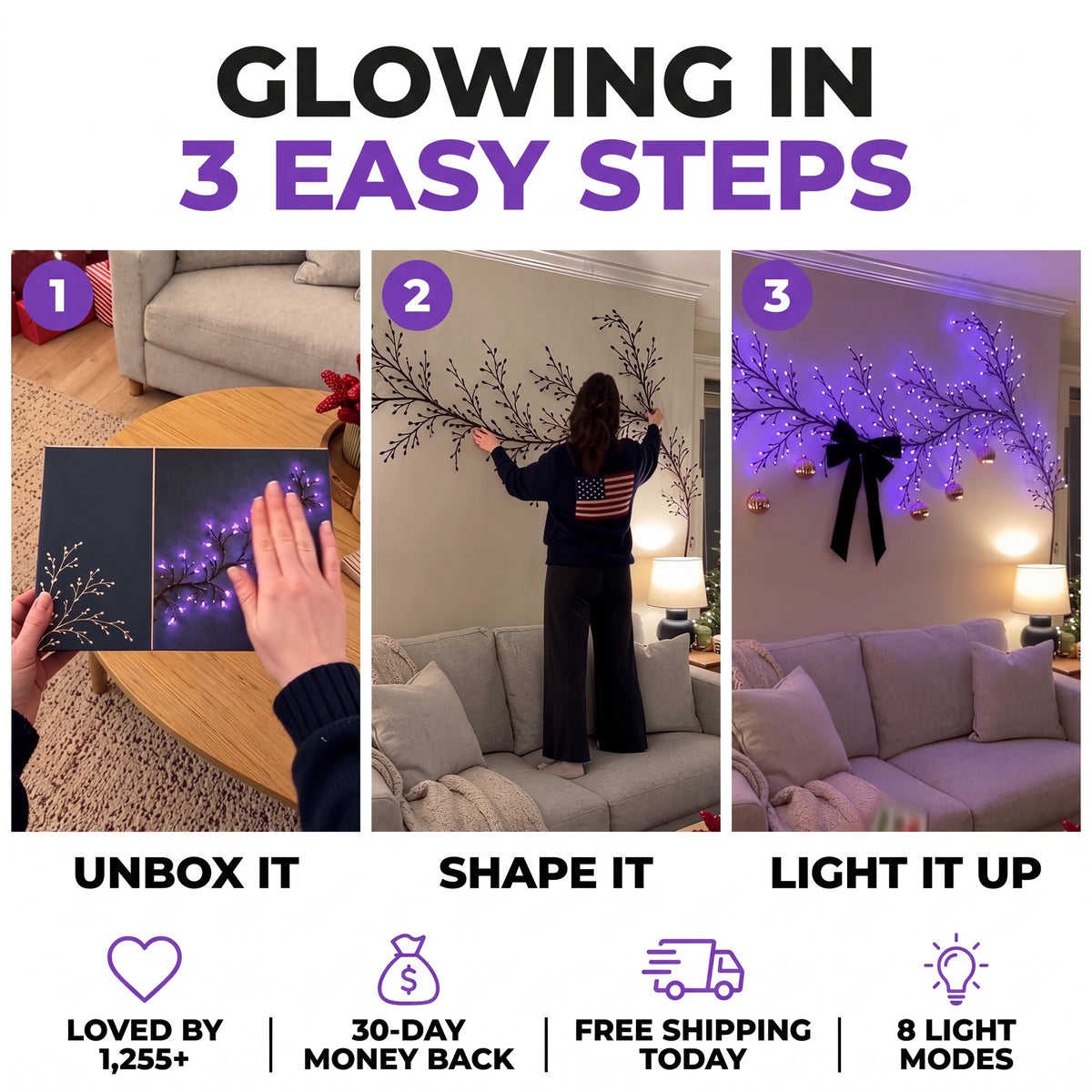 Glowing in 3 easy steps