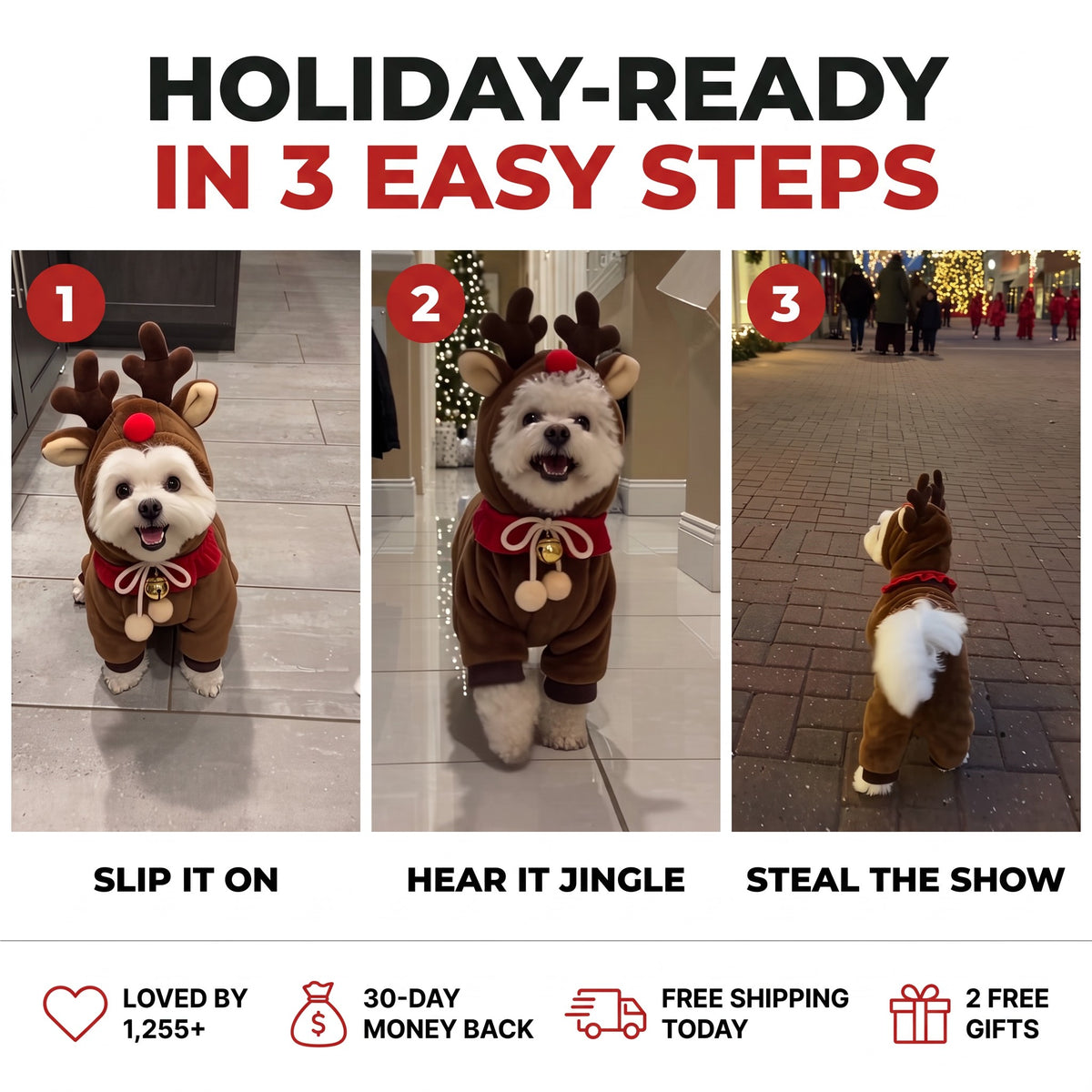 Holiday-ready in 3 easy steps