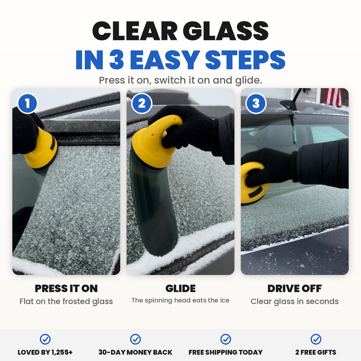 Clear glass in 3 easy steps