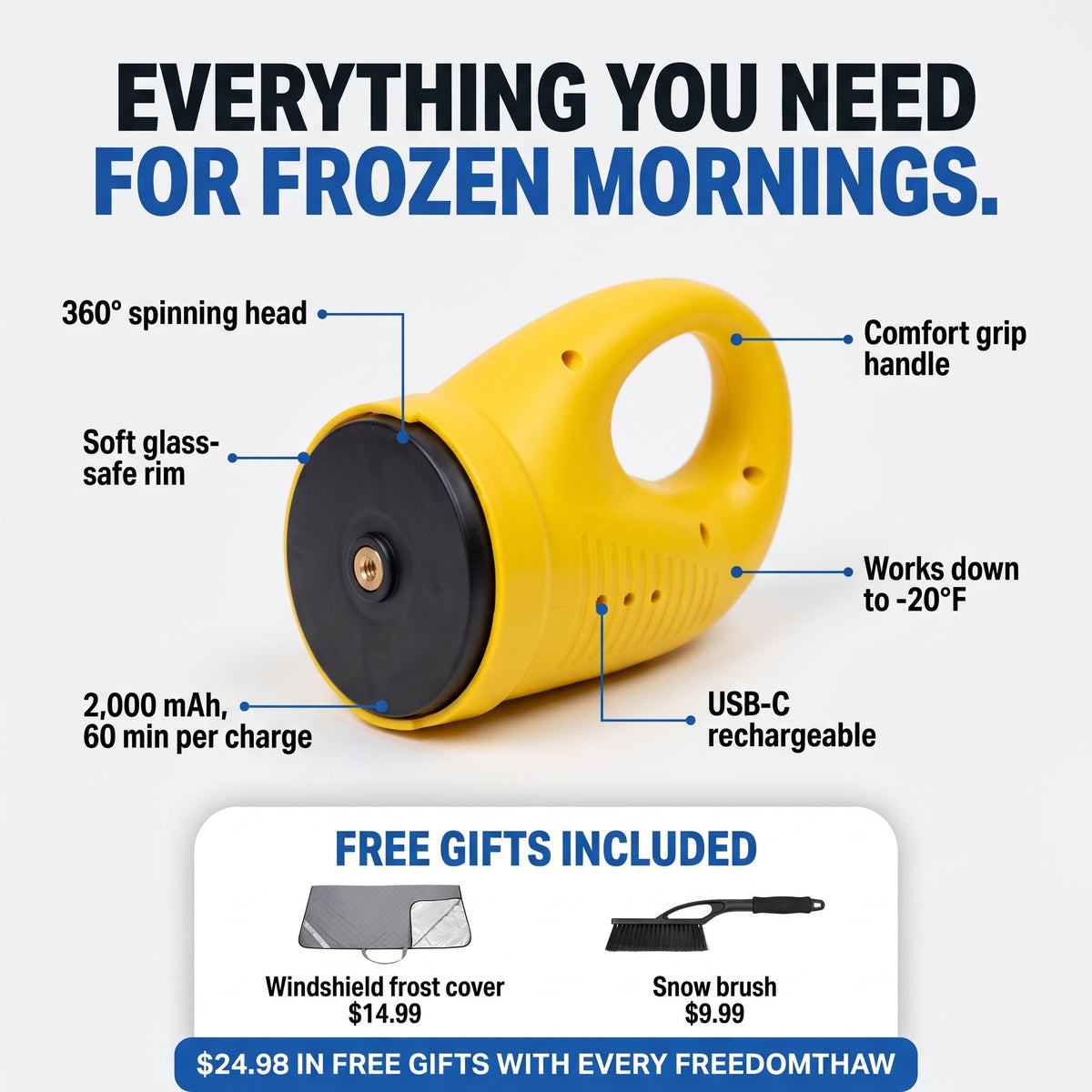 Everything you need for frozen mornings + 2 free gifts
