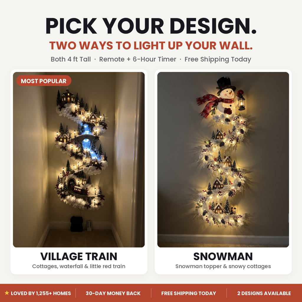 Pick your design: Village Train or Snowman