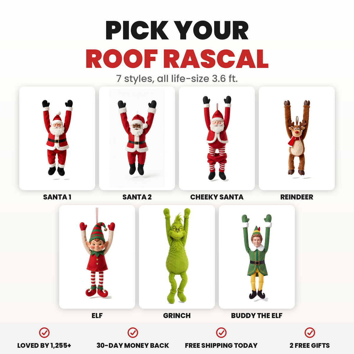 Pick your Roof Rascal - 7 styles
