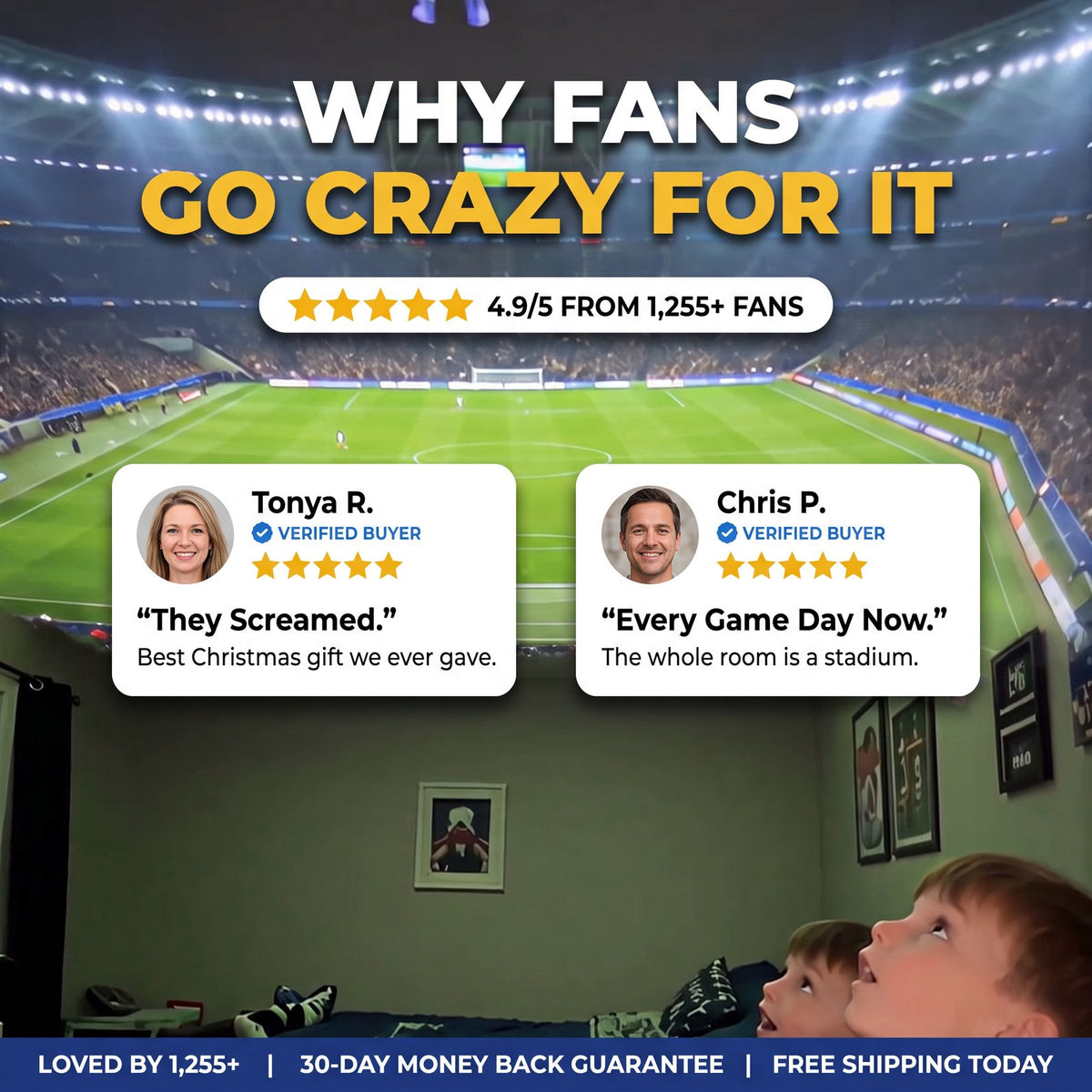 Why fans go crazy for Stadium Glow - 4.9/5 from 1,255+ fans