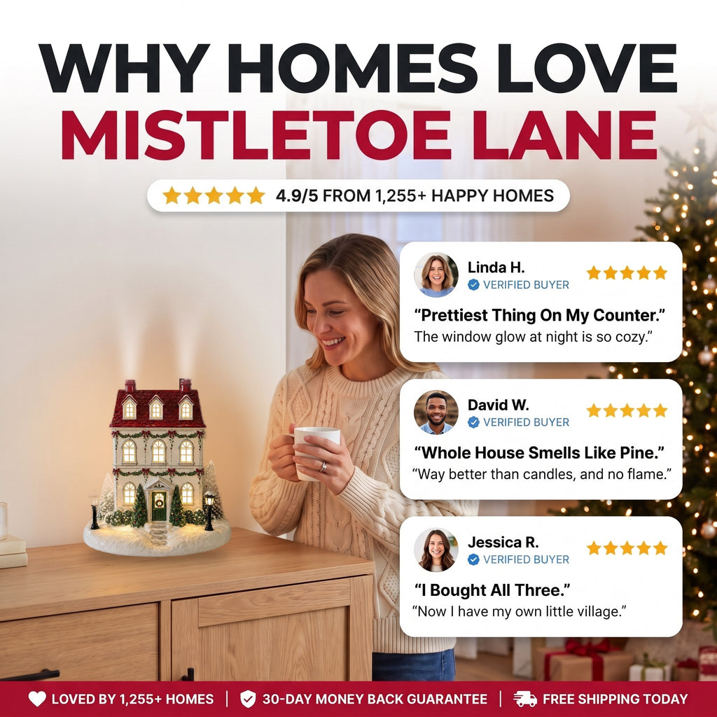 Why homes love Mistletoe Lane - 4.9/5 from 1,255+ happy homes