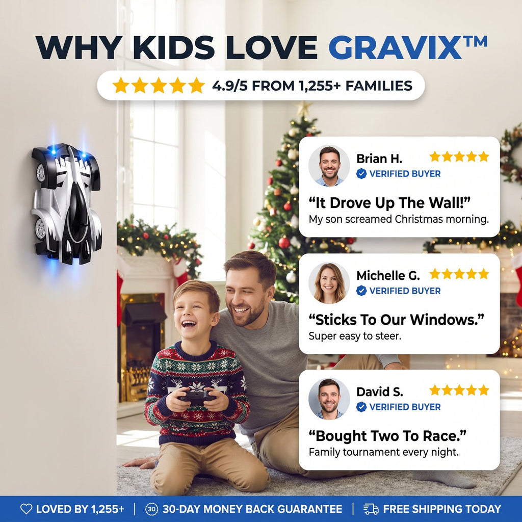 Why kids love GRAVIX - 4.9/5 from 1,255+ families