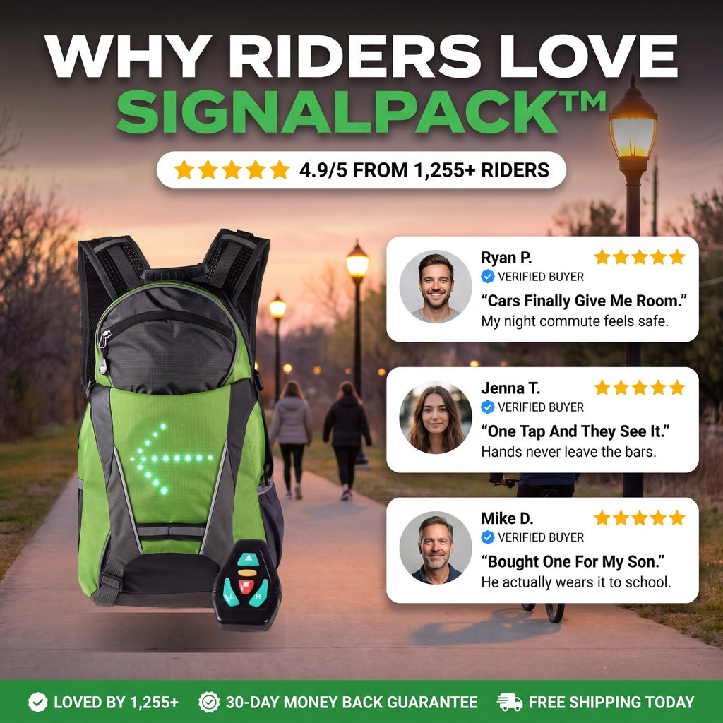 Why riders love SignalPack - 4.9/5 from 1,255+ riders