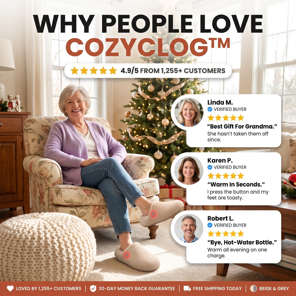Why people love CozyClog - 4.9/5 from 1,255+ customers