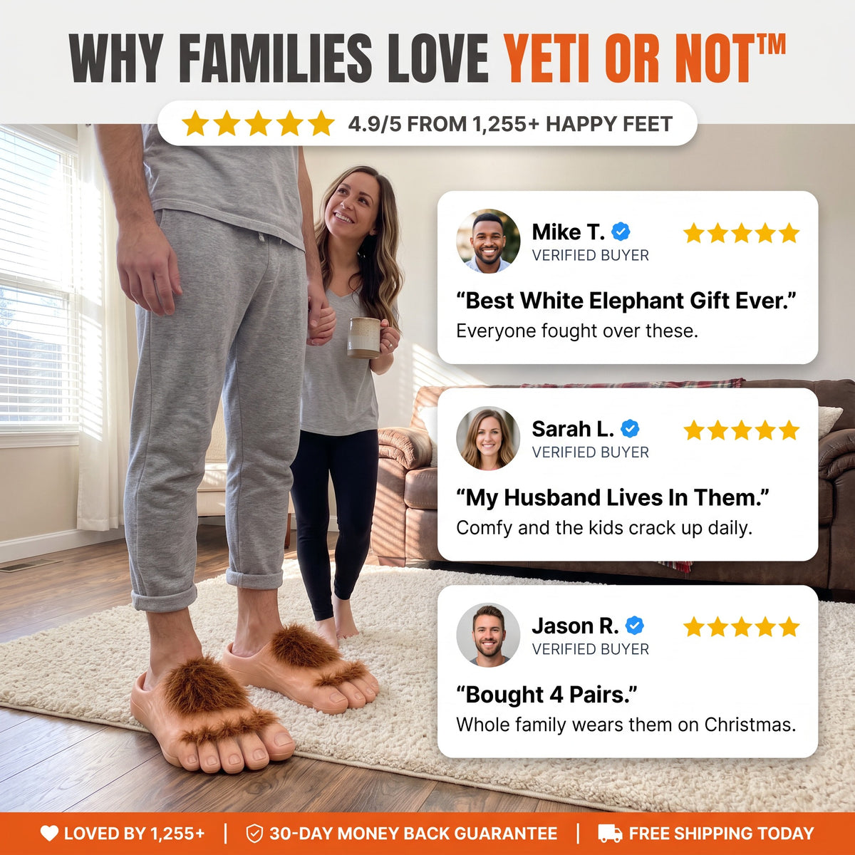 Why families love Yeti Or Not - 4.9/5 from 1,255+ happy feet