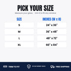 Privacy film sizes S M L XL