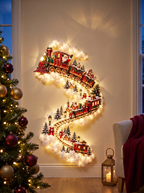 Sleighscape Christmas Wall Scene