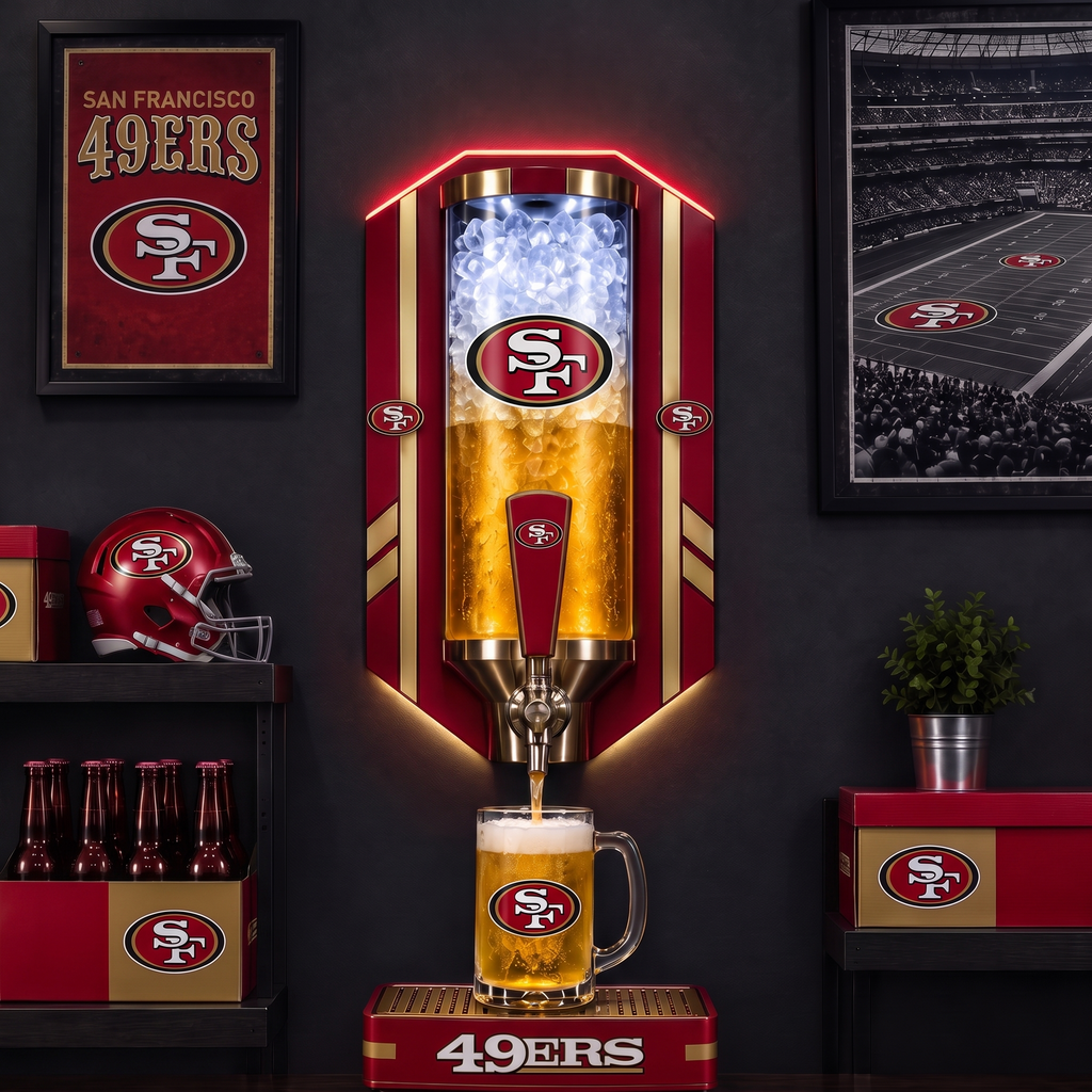 49ers LED beer tower