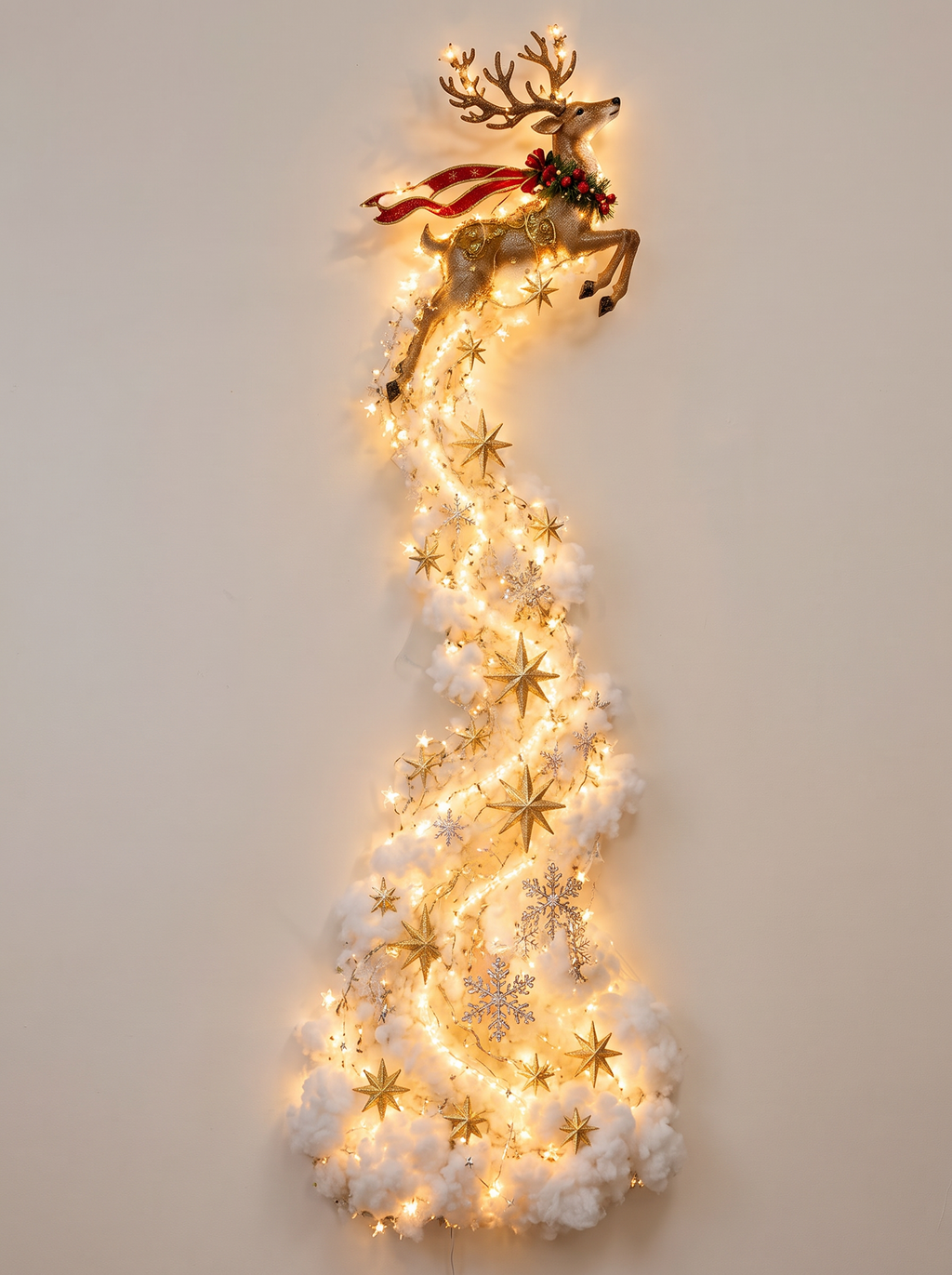 Sleighscape Christmas Wall Scene