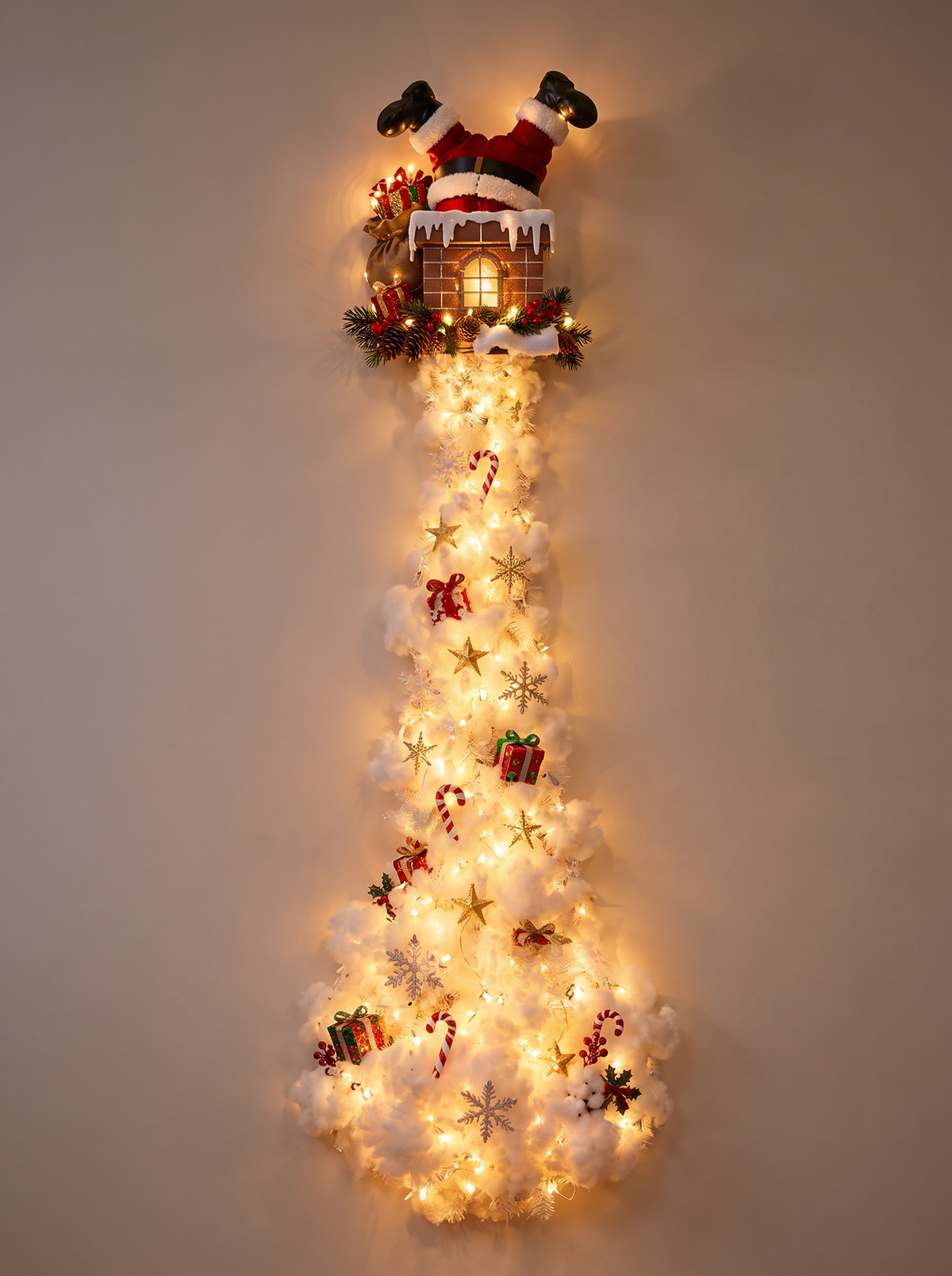 Sleighscape Christmas Wall Scene