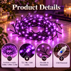 AmberVine™ | Enchanted Purple LED Branch Lights