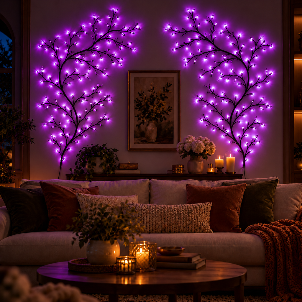 AmberVine™ | Enchanted Purple LED Branch Lights