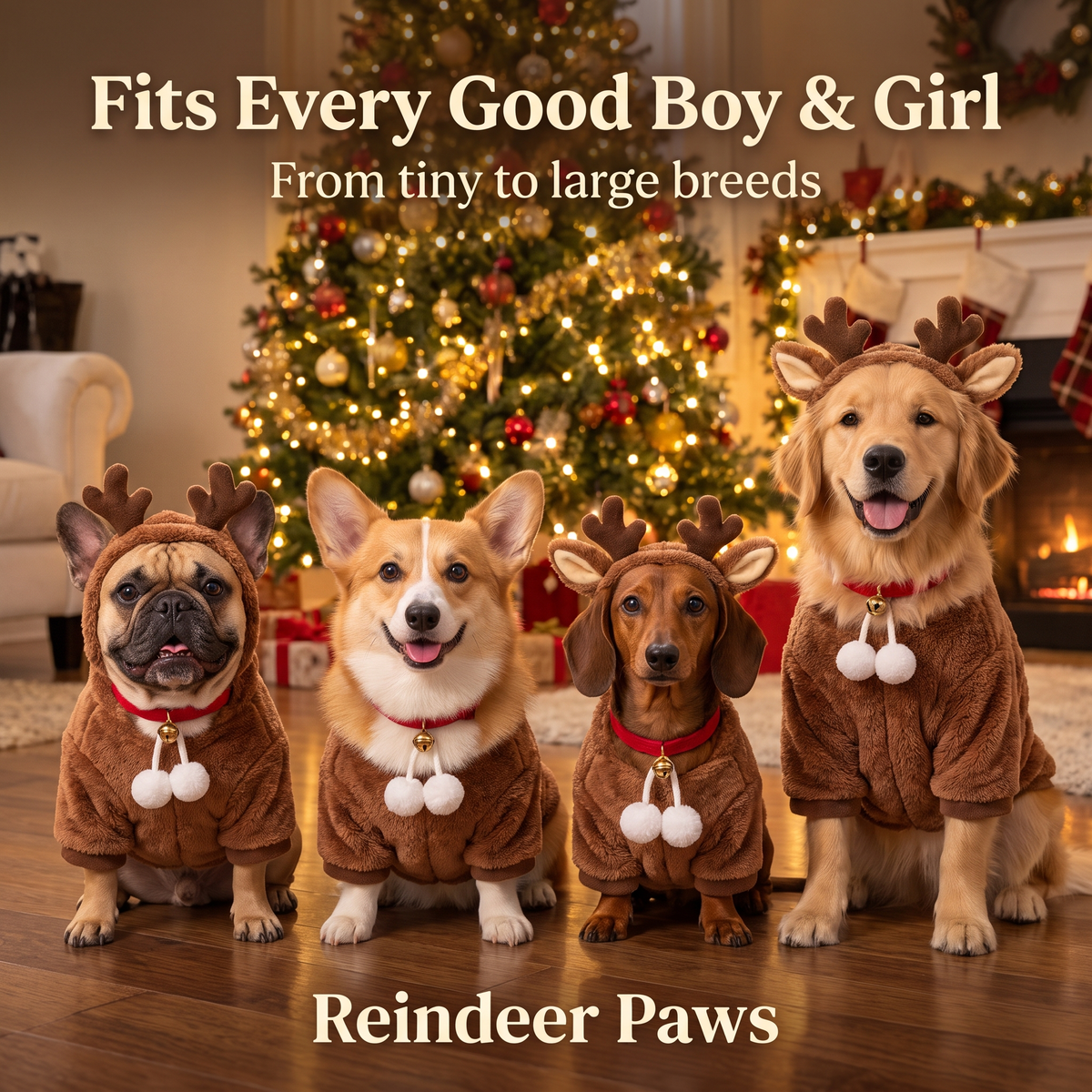 Reindeer Paws Pet Costume