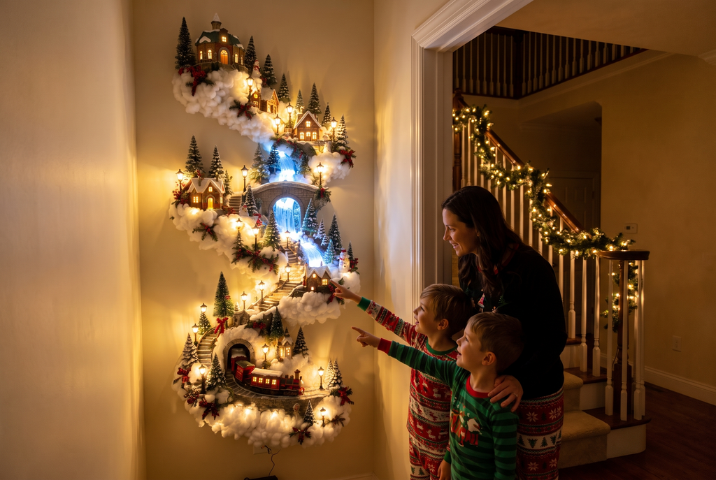 Christmas Village Wall Decor