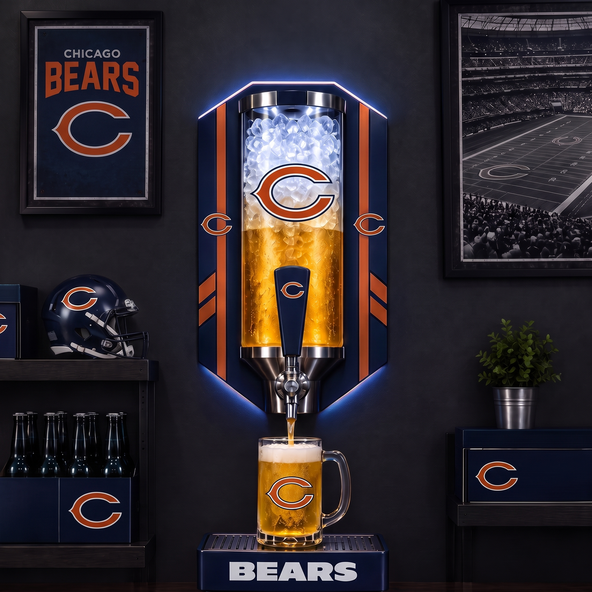 Bears LED beer tower