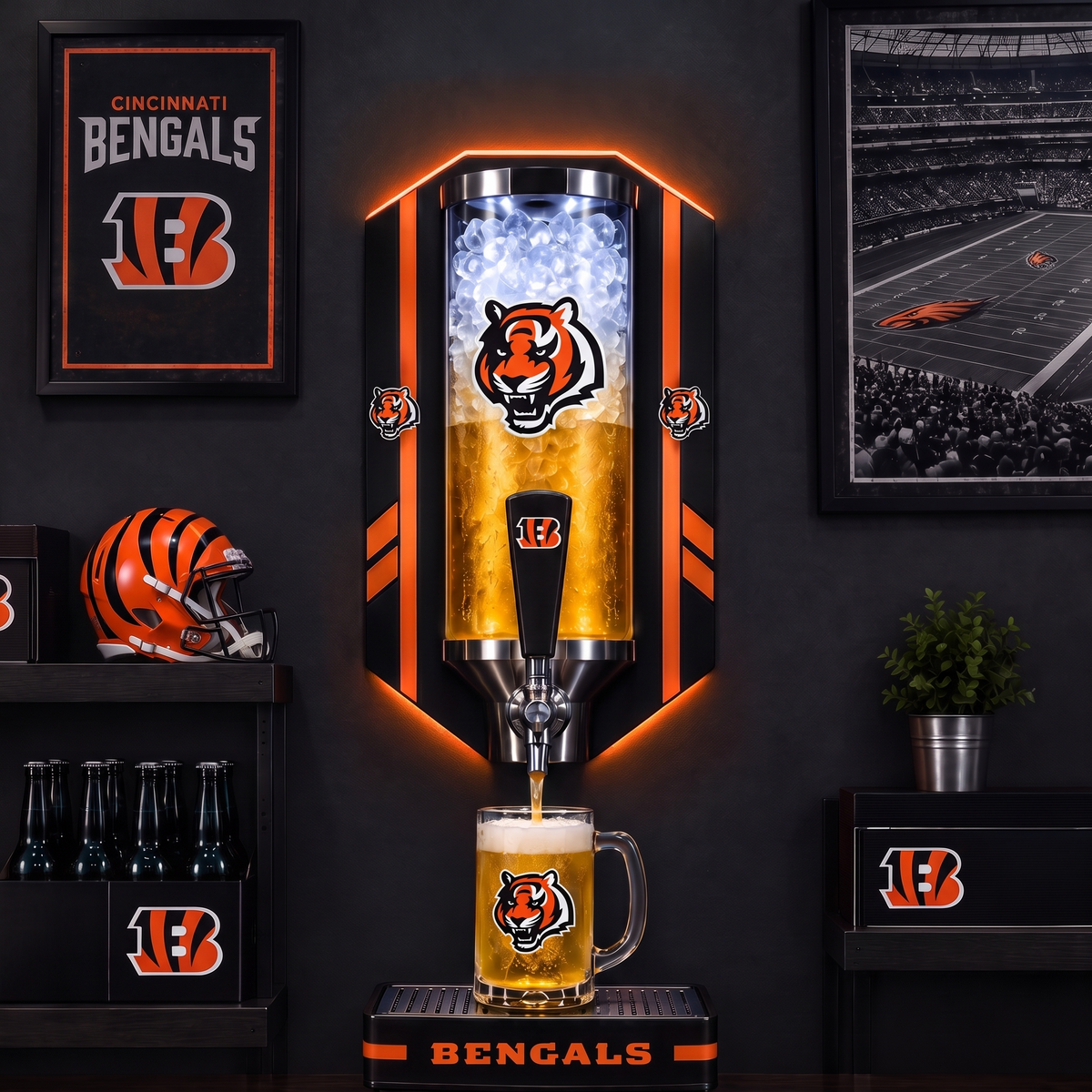 Bengals LED beer tower