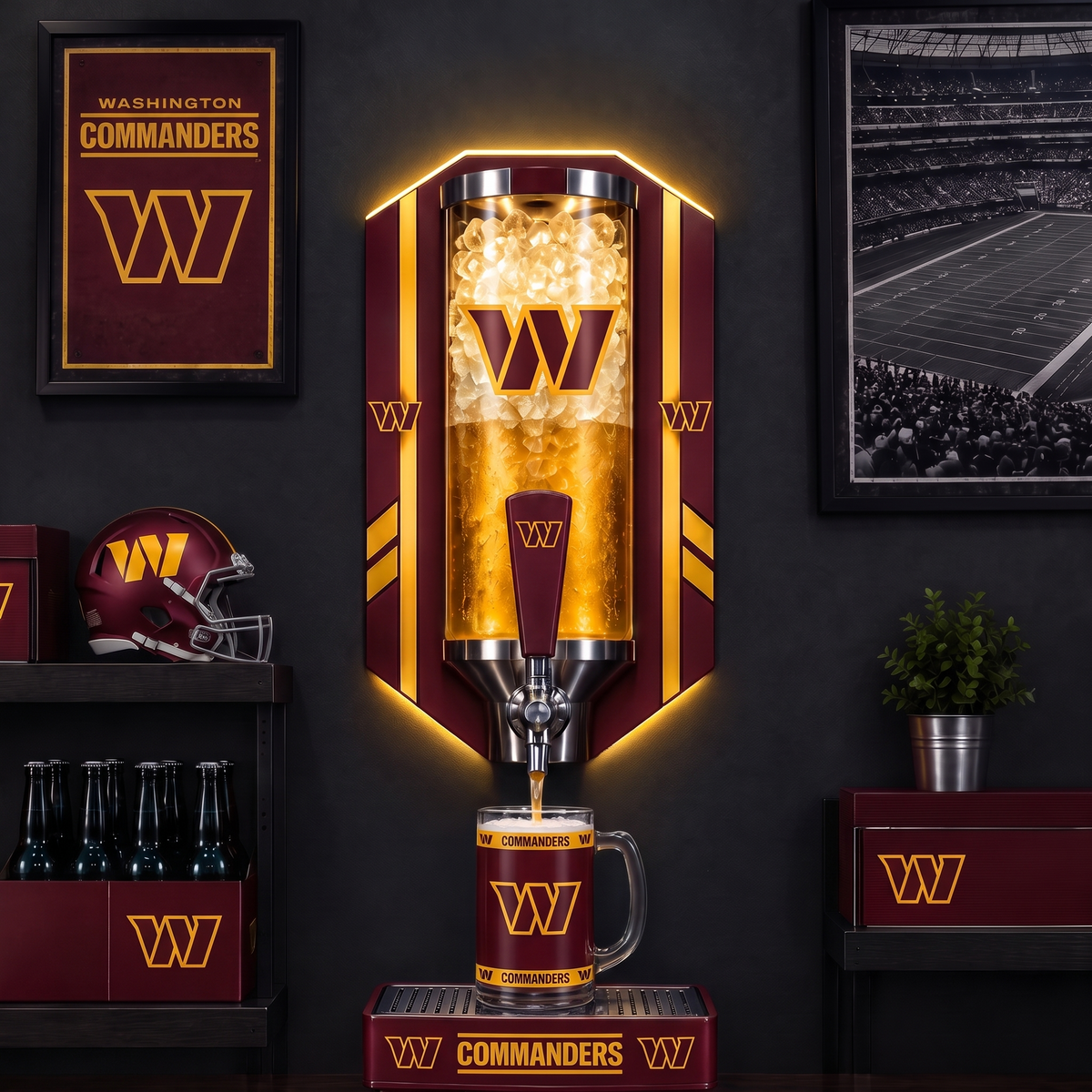 Commanders LED beer tower