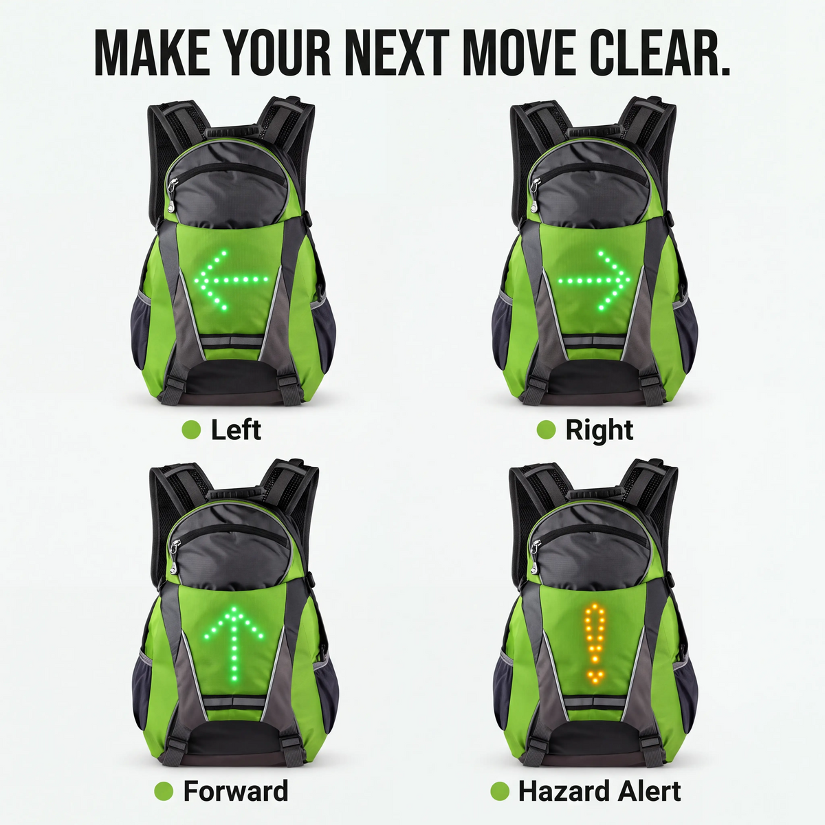 SignalPack LED Turn Signal Bike Backpack