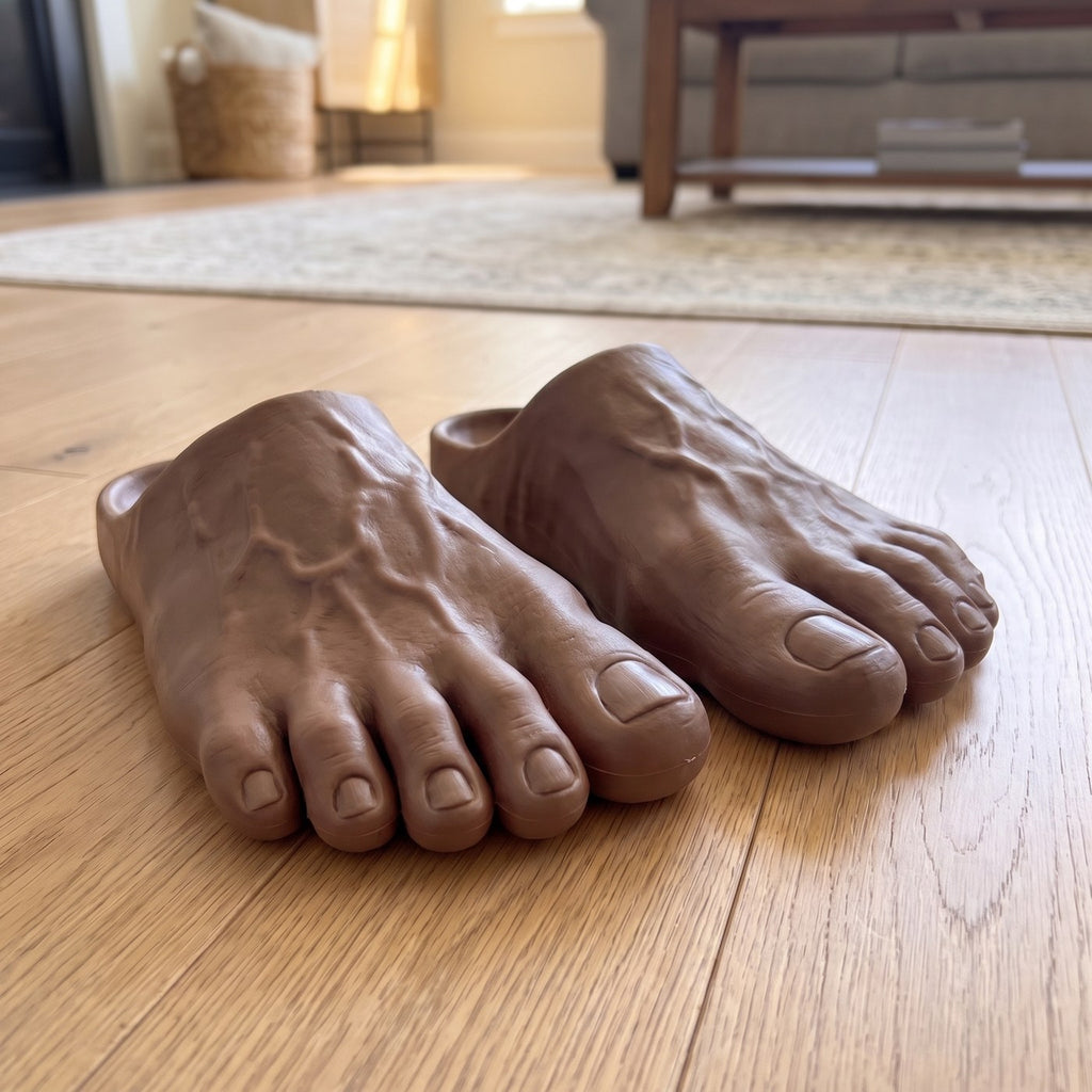 Feet Slippers - Cocoa Brown