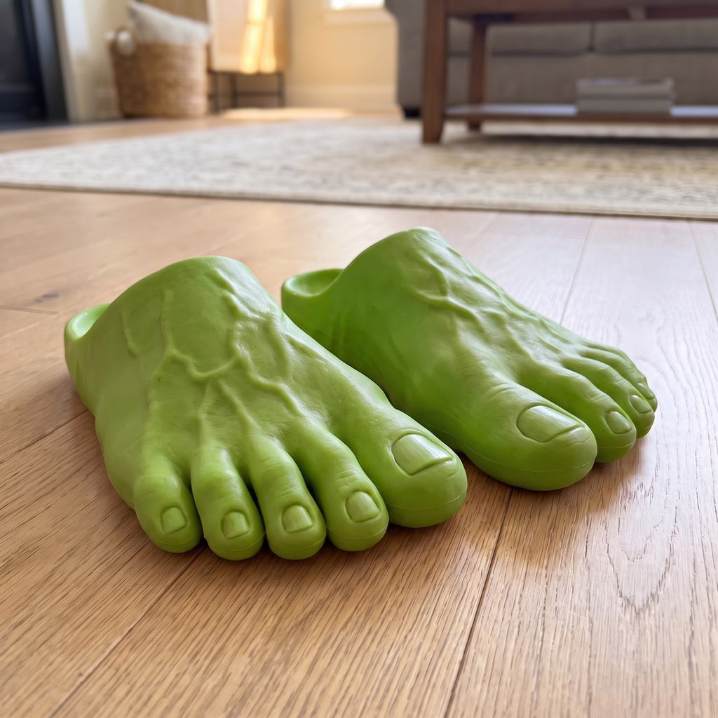 Feet Slippers - Monster Green