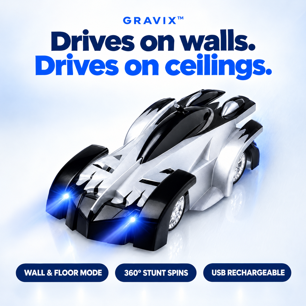 GRAVIX RC Hyper Car – Wall Climbing Remote Control Car