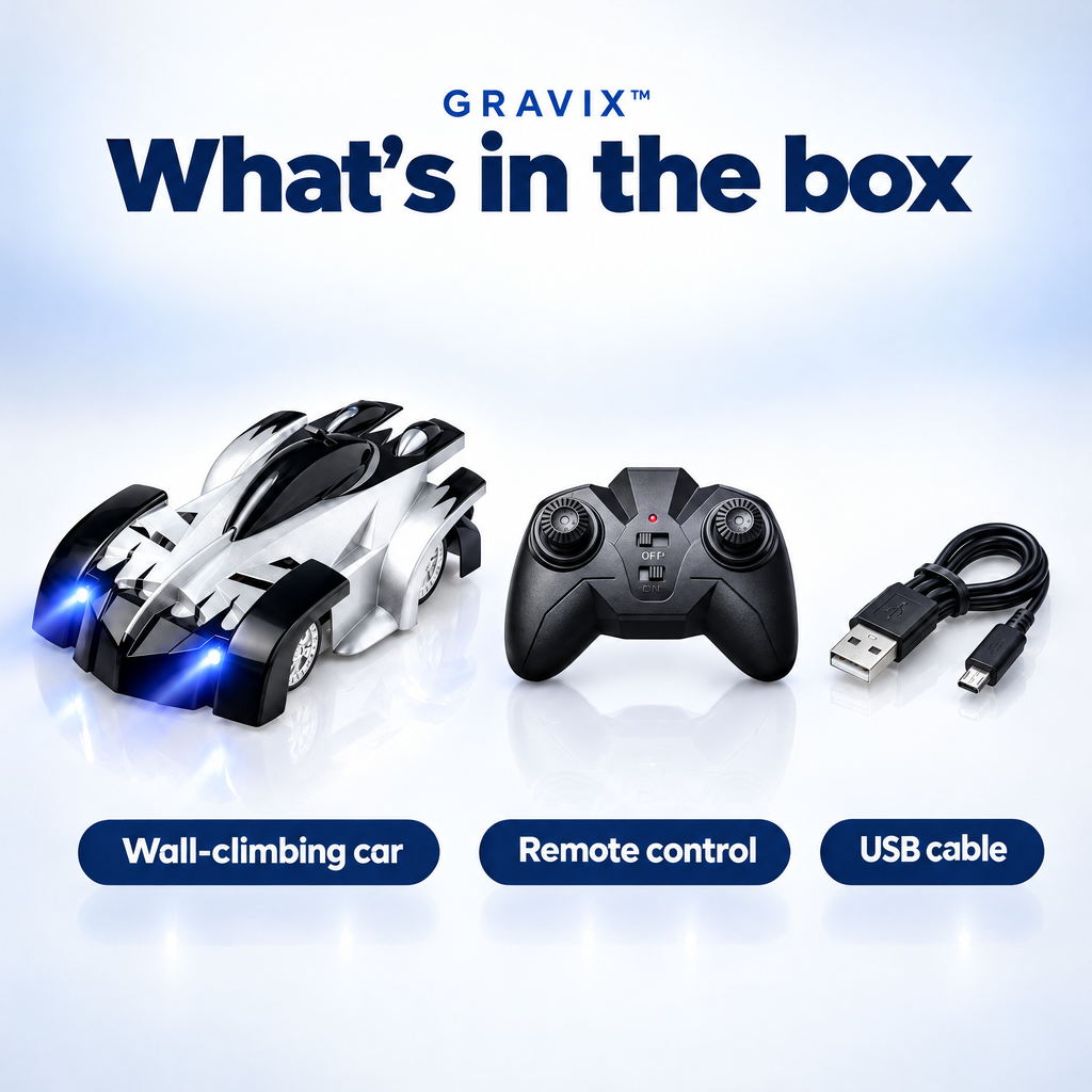 GRAVIX RC Hyper Car – Wall Climbing Remote Control Car