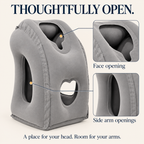 Inflatable Airplane Sleep Pillow – Lean-Forward Travel Comfort