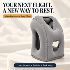 Inflatable Airplane Sleep Pillow – Lean-Forward Travel Comfort