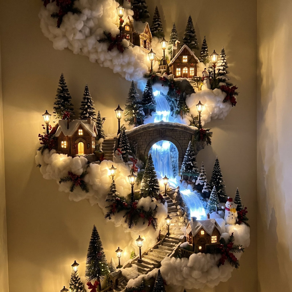 Christmas Village Wall Decor
