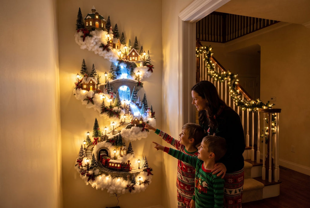 Christmas Village Wall Decor